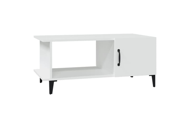 beBasic Sohvapöytä valkoinen 90x50x40 cm tekninen puu - Valkoinen - Huonekalut - Pöytä & ruokailuryhmä - Apupöytä & sivupöytä - Lamppupöytä