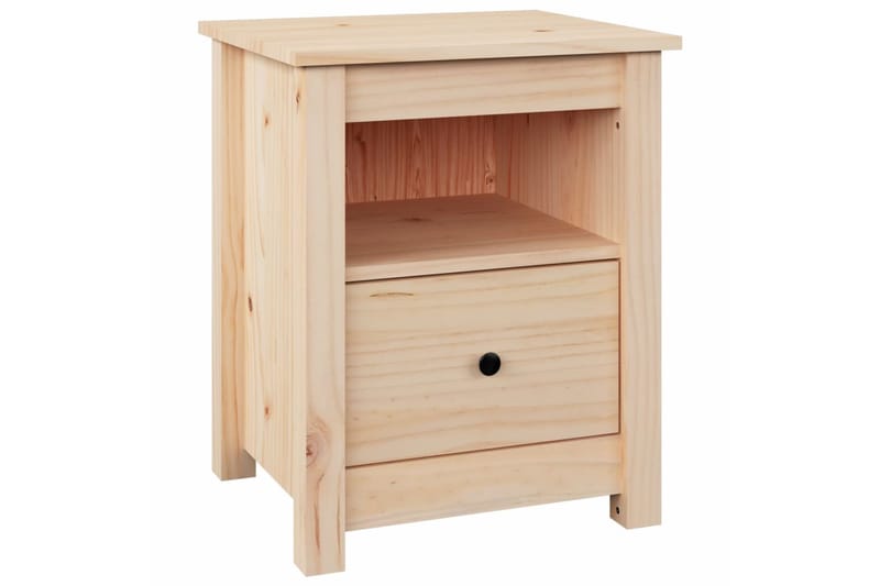 beBasic Yöpöydät 2 kpl 40x35x49 cm täysi mänty - Ruskea - Huonekalut - Pöytä & ruokailuryhmä - Apupöytä & sivupöytä - Yöpöytä