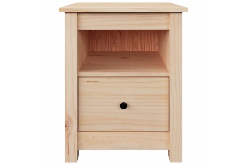 beBasic Yöpöydät 2 kpl 40x35x49 cm täysi mänty - Ruskea - Huonekalut - Pöytä & ruokailuryhmä - Apupöytä & sivupöytä - Yöpöytä