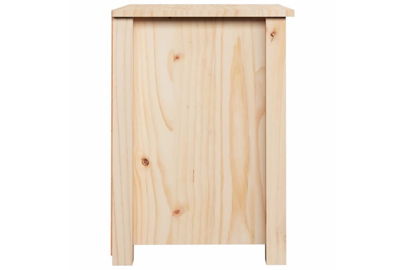 beBasic Yöpöydät 2 kpl 40x35x49 cm täysi mänty - Ruskea - Huonekalut - Pöytä & ruokailuryhmä - Apupöytä & sivupöytä - Yöpöytä