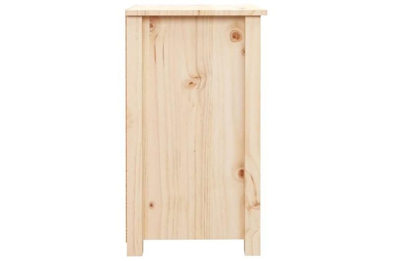 beBasic Yöpöydät 2 kpl 40x35x61,5 cm täysi mänty - Ruskea - Huonekalut - Pöytä & ruokailuryhmä - Apupöytä & sivupöytä - Yöpöytä