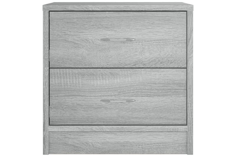 beBasic Yöpöydät 2 kpl harmaa sonoma 40x30x40 cm tekninen puu - Harmaa - Huonekalut - Pöytä & ruokailuryhmä - Apupöytä & sivupöytä - Yöpöytä