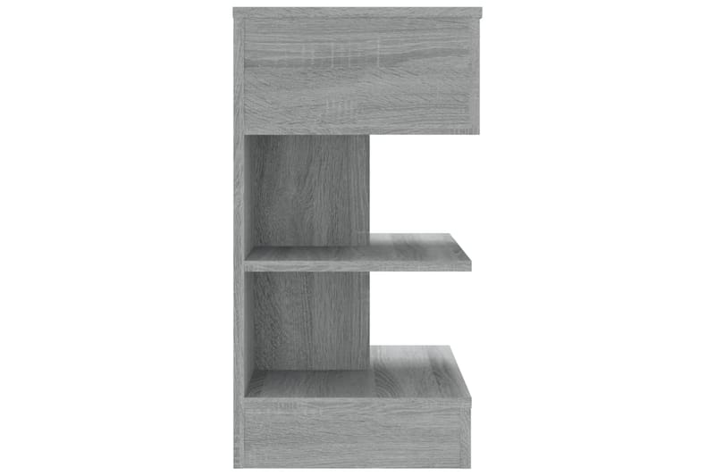 beBasic Yöpöydät 2 kpl harmaa Sonoma 40x35x65 cm tekninen puu - Harmaa - Huonekalut - Pöytä & ruokailuryhmä - Apupöytä & sivupöytä - Yöpöytä