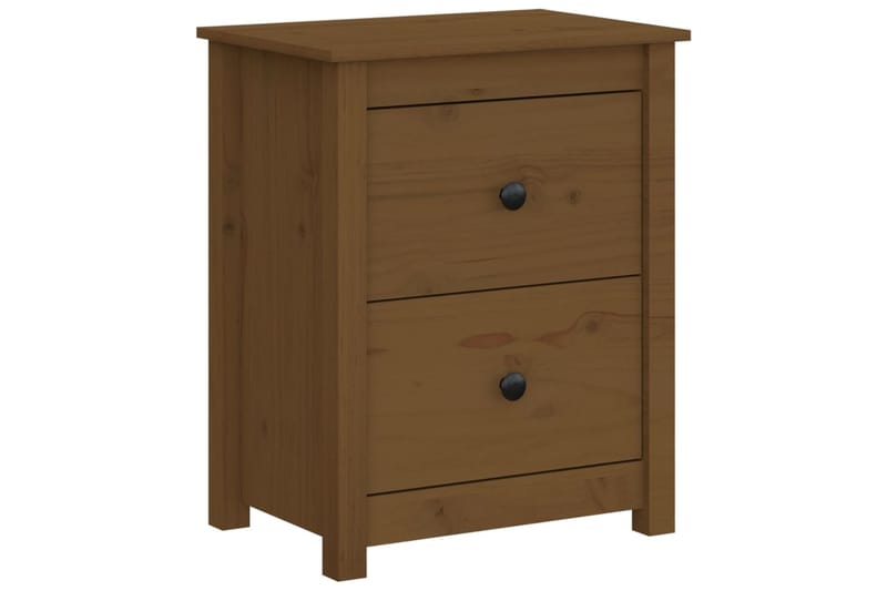 beBasic Yöpöydät 2 kpl hunajanruskea 50x35x61,5 cm täysi mänty - Ruskea - Huonekalut - Pöytä & ruokailuryhmä - Apupöytä & sivupöytä - Yöpöytä