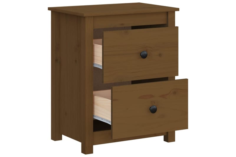 beBasic Yöpöydät 2 kpl hunajanruskea 50x35x61,5 cm täysi mänty - Ruskea - Huonekalut - Pöytä & ruokailuryhmä - Apupöytä & sivupöytä - Yöpöytä