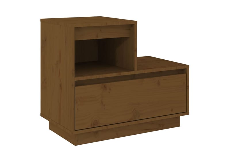 beBasic Yöpöydät 2 kpl hunajanruskea 60x34x51 cm täysi mänty - Ruskea - Huonekalut - Pöytä & ruokailuryhmä - Apupöytä & sivupöytä - Yöpöytä