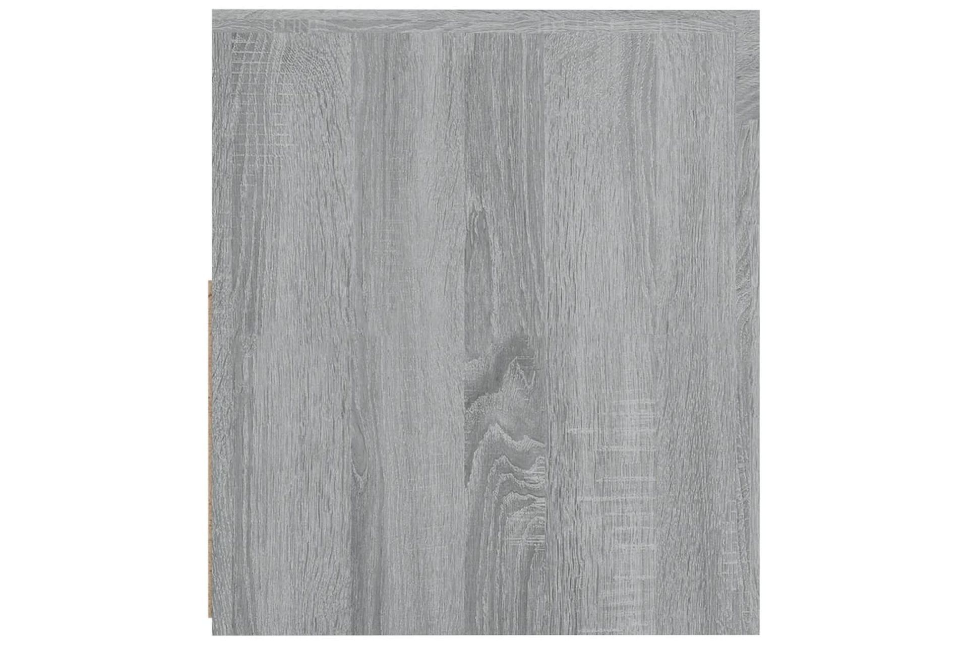 beBasic Yöpöydät 2 kpl LED-valoilla harmaa Sonoma 60x35x40 cm - Harmaa - Huonekalut - Pöytä & ruokailuryhmä - Apupöytä & sivupöytä - Yöpöytä