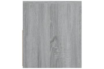 beBasic Yöpöydät 2 kpl LED-valoilla harmaa Sonoma 60x35x40 cm - Harmaa - Huonekalut - Pöytä & ruokailuryhmä - Apupöytä & sivupöytä - Yöpöytä