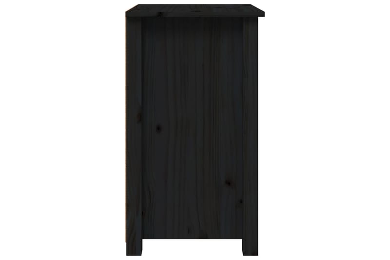 beBasic Yöpöydät 2 kpl musta 40x35x61,5 cm täysi mänty - Musta - Huonekalut - Pöytä & ruokailuryhmä - Apupöytä & sivupöytä - Yöpöytä
