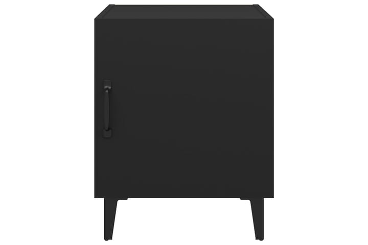 beBasic Yöpöydät 2 kpl musta tekninen puu - Musta - Yöpöytä