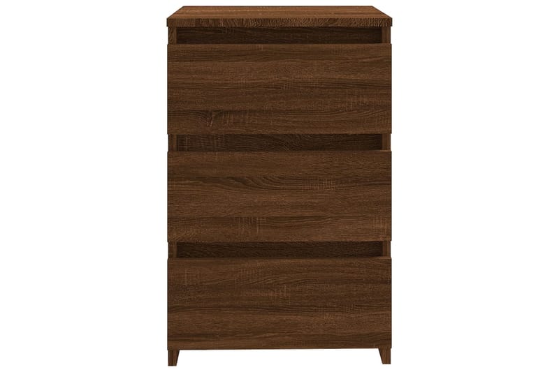 beBasic Yöpöydät 2 kpl ruskea tammi 40x35x62,5 cm tekninen puu - Ruskea - Huonekalut - Pöytä & ruokailuryhmä - Apupöytä & sivupöytä - Yöpöytä