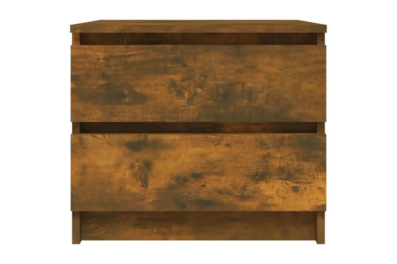 beBasic Yöpöydät 2 kpl savutammi 50x39x43,5 cm tekninen puu - Ruskea - Huonekalut - Pöytä & ruokailuryhmä - Apupöytä & sivupöytä - Yöpöytä