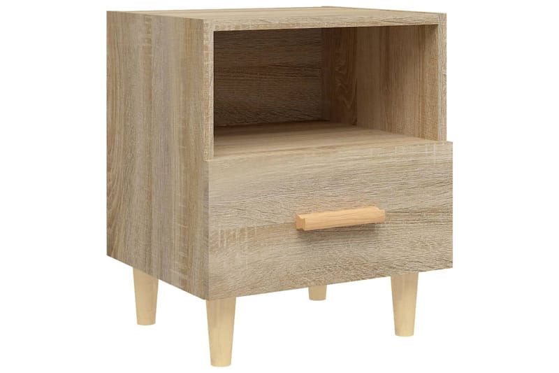 beBasic Yöpöydät 2 kpl Sonoma-tammi 40x35x47 cm - Ruskea - Huonekalut - Pöytä & ruokailuryhmä - Apupöytä & sivupöytä - Yöpöytä