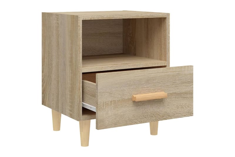 beBasic Yöpöydät 2 kpl Sonoma-tammi 40x35x47 cm - Ruskea - Huonekalut - Pöytä & ruokailuryhmä - Apupöytä & sivupöytä - Yöpöytä
