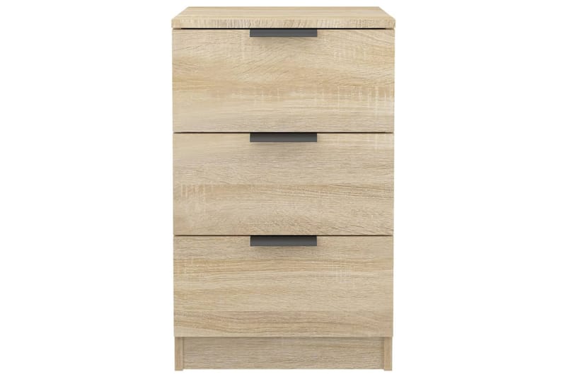 beBasic Yöpöydät 2 kpl Sonoma-tammi 40x36x65 cm - Ruskea - Huonekalut - Pöytä & ruokailuryhmä - Apupöytä & sivupöytä - Yöpöytä