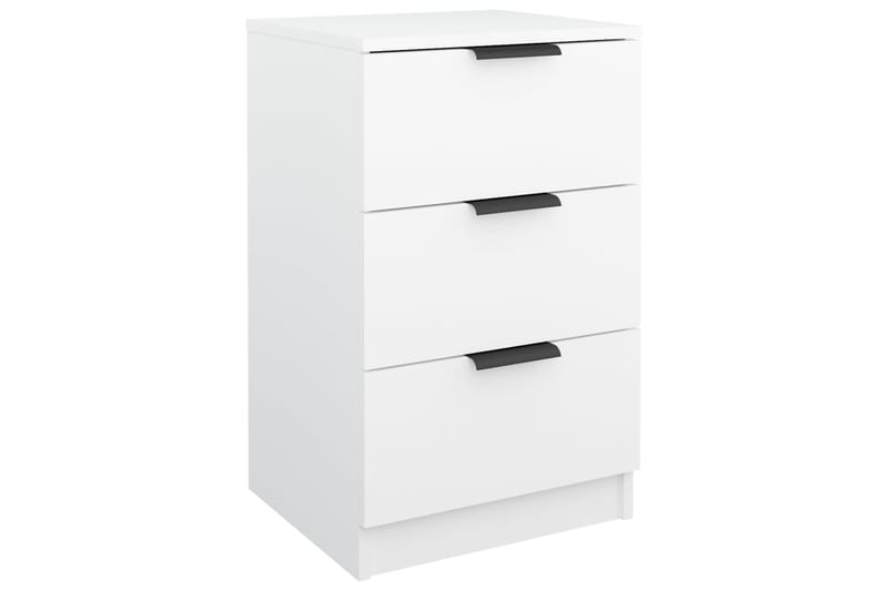 beBasic Yöpöydät 2 kpl valkoinen 40x36x65 cm - Valkoinen - Huonekalut - Pöytä & ruokailuryhmä - Apupöytä & sivupöytä - Yöpöytä