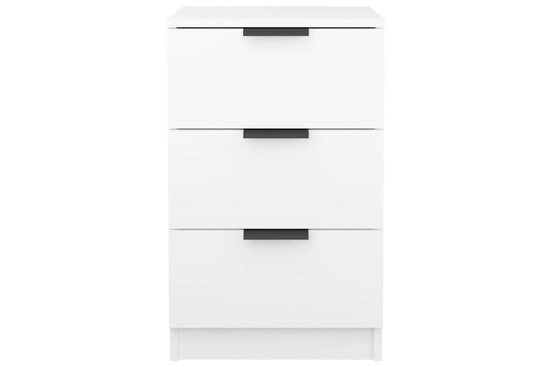 beBasic Yöpöydät 2 kpl valkoinen 40x36x65 cm - Valkoinen - Huonekalut - Pöytä & ruokailuryhmä - Apupöytä & sivupöytä - Yöpöytä