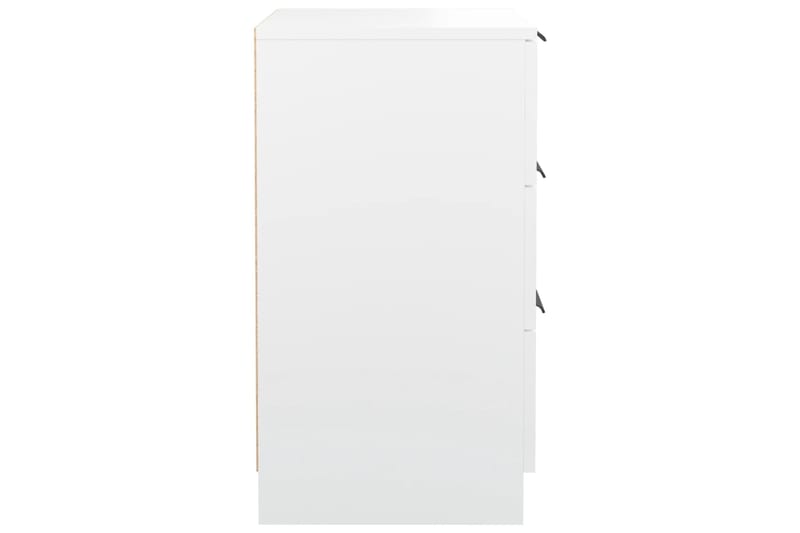 beBasic Yöpöydät 2 kpl valkoinen 40x36x65 cm - Valkoinen - Huonekalut - Pöytä & ruokailuryhmä - Apupöytä & sivupöytä - Yöpöytä