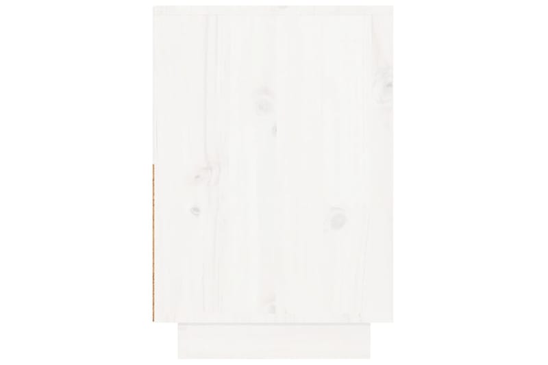 beBasic Yöpöydät 2 kpl valkoinen 60x34x51 cm täysi mänty - Valkoinen - Huonekalut - Pöytä & ruokailuryhmä - Apupöytä & sivupöytä - Yöpöytä