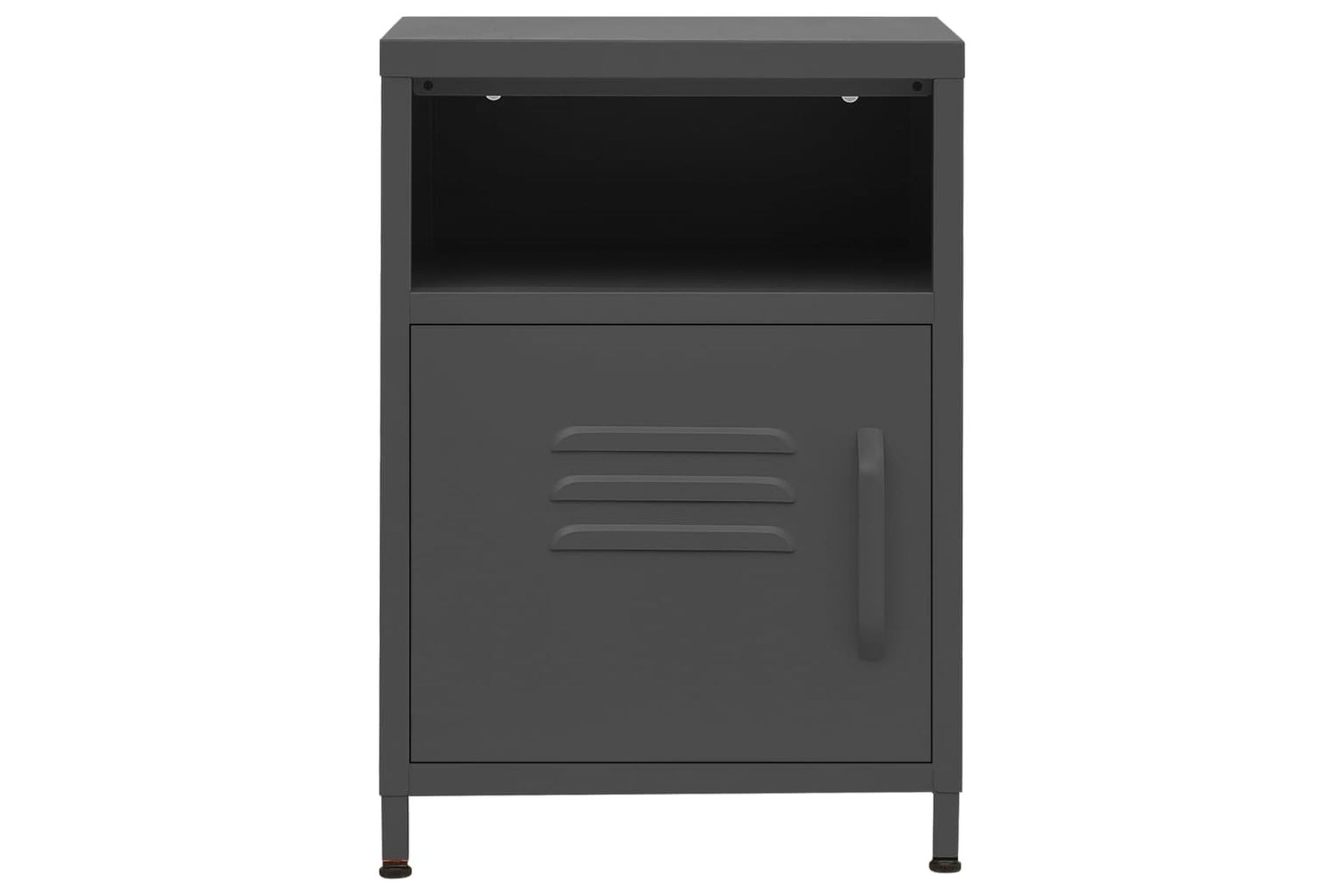 beBasic Yöpöytä antrasiitti 35x35x51 cm teräs - Antrasiitti - Huonekalut - Pöytä & ruokailuryhmä - Apupöytä & sivupöytä - Yöpöytä