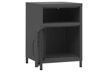 beBasic Yöpöytä antrasiitti 35x35x51 cm teräs - Antrasiitti - Huonekalut - Pöytä & ruokailuryhmä - Apupöytä & sivupöytä - Yöpöytä