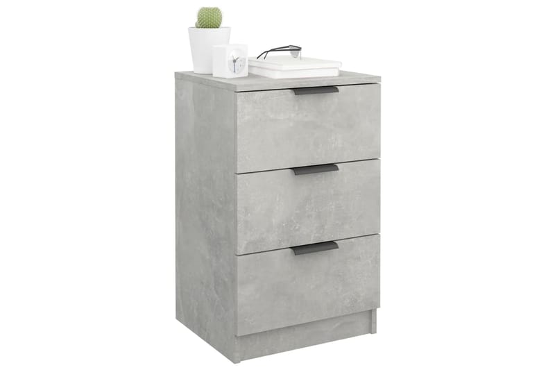 beBasic Yöpöytä betoninharmaa 40x36x65 cm - Harmaa - Huonekalut - Pöytä & ruokailuryhmä - Apupöytä & sivupöytä - Yöpöytä