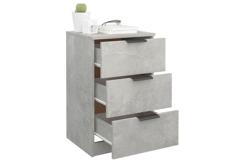 beBasic Yöpöytä betoninharmaa 40x36x65 cm - Harmaa - Huonekalut - Pöytä & ruokailuryhmä - Apupöytä & sivupöytä - Yöpöytä