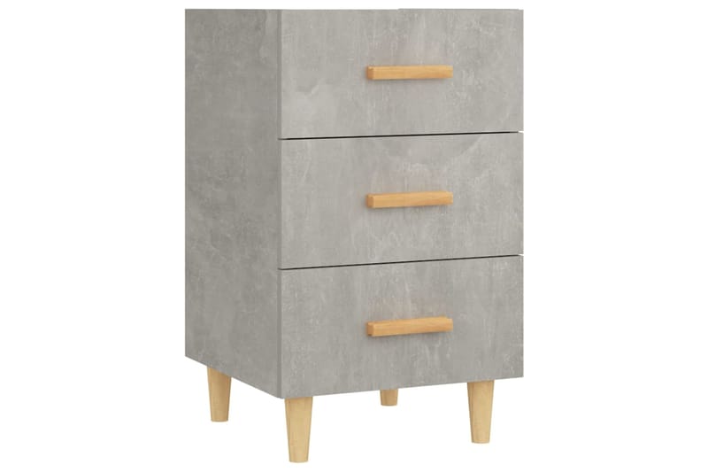 beBasic Yöpöytä betoninharmaa 40x40x66 cm tekninen puu - Harmaa - Huonekalut - Pöytä & ruokailuryhmä - Apupöytä & sivupöytä - Yöpöytä