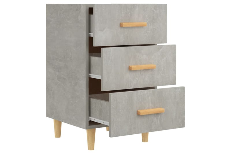 beBasic Yöpöytä betoninharmaa 40x40x66 cm tekninen puu - Harmaa - Huonekalut - Pöytä & ruokailuryhmä - Apupöytä & sivupöytä - Yöpöytä