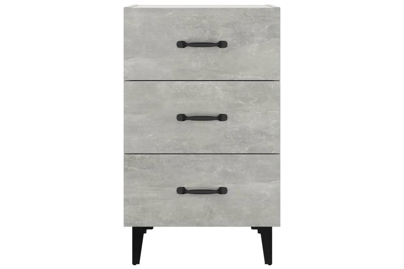 beBasic Yöpöytä betoninharmaa 40x40x66 cm tekninen puu - Harmaa - Huonekalut - Pöytä & ruokailuryhmä - Apupöytä & sivupöytä - Yöpöytä