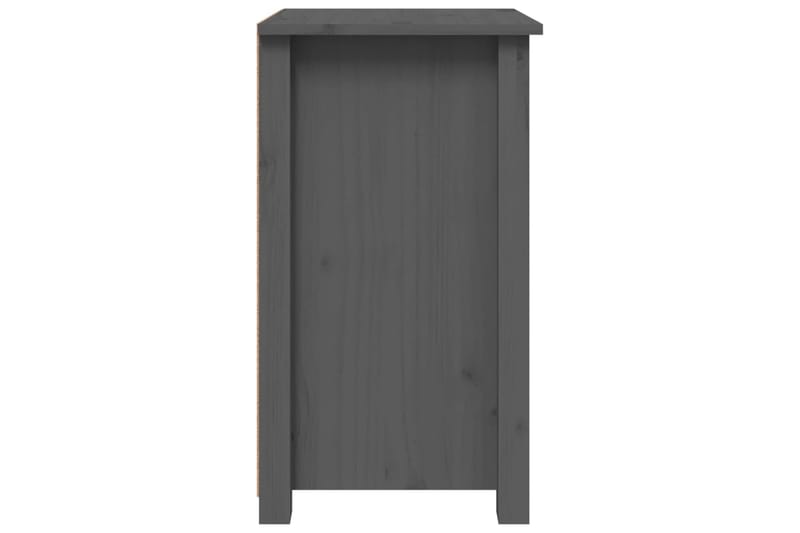 beBasic Yöpöytä harmaa 40x35x61,5 cm täysi mänty - Harmaa - Huonekalut - Pöytä & ruokailuryhmä - Apupöytä & sivupöytä - Yöpöytä