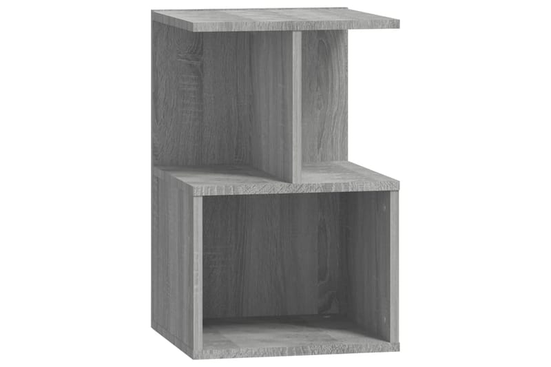 beBasic Yöpöytä harmaa Sonoma 35x35x55 cm tekninen puu - Harmaa - Huonekalut - Pöytä & ruokailuryhmä - Apupöytä & sivupöytä - Yöpöytä