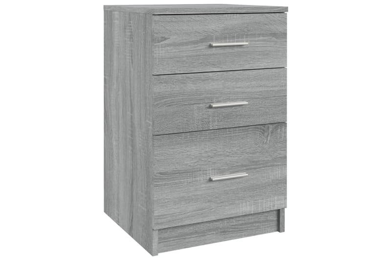 beBasic Yöpöytä harmaa Sonoma 40x40x63 cm tekninen puu - Harmaa - Huonekalut - Pöytä & ruokailuryhmä - Apupöytä & sivupöytä - Yöpöytä