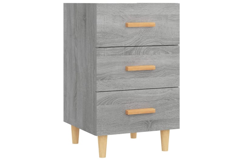 beBasic Yöpöytä harmaa Sonoma 40x40x66 cm tekninen puu - Harmaa - Huonekalut - Pöytä & ruokailuryhmä - Apupöytä & sivupöytä - Yöpöytä