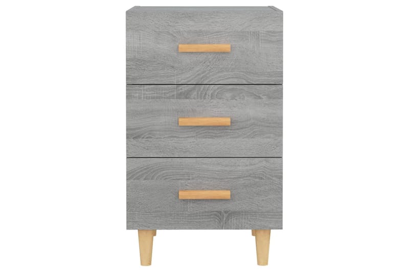 beBasic Yöpöytä harmaa Sonoma 40x40x66 cm tekninen puu - Harmaa - Huonekalut - Pöytä & ruokailuryhmä - Apupöytä & sivupöytä - Yöpöytä