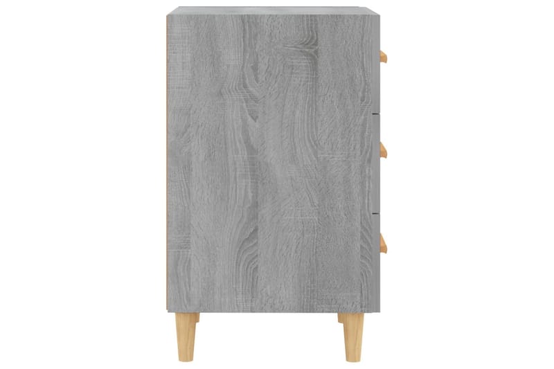 beBasic Yöpöytä harmaa Sonoma 40x40x66 cm tekninen puu - Harmaa - Huonekalut - Pöytä & ruokailuryhmä - Apupöytä & sivupöytä - Yöpöytä