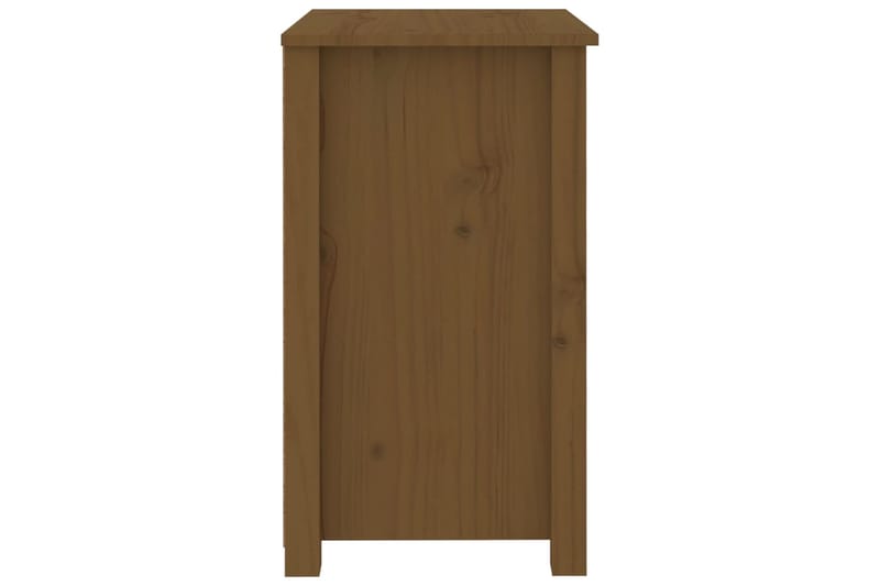 beBasic Yöpöytä hunajanruskea 50x35x61,5 cm täysi mänty - Ruskea - Huonekalut - Pöytä & ruokailuryhmä - Apupöytä & sivupöytä - Yöpöytä
