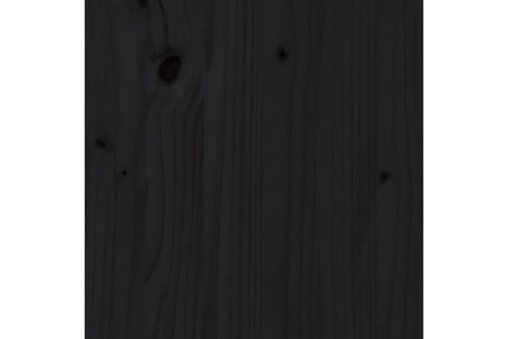 beBasic Yöpöytä musta 40x35x61,5 cm täysi mänty - Musta - Yöpöytä