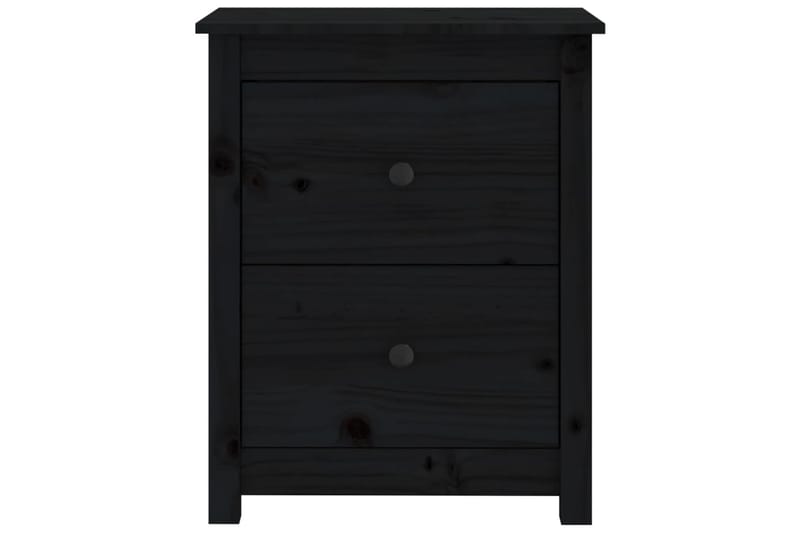 beBasic Yöpöytä musta 50x35x61,5 cm täysi mänty - Musta - Huonekalut - Pöytä & ruokailuryhmä - Apupöytä & sivupöytä - Yöpöytä