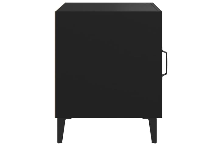 beBasic Yöpöytä musta tekninen puu - Musta - Yöpöytä