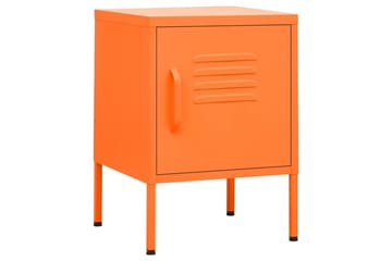 beBasic Yöpöytä oranssi 35x35x51 cm teräs - Oranssi - Huonekalut - Pöytä & ruokailuryhmä - Apupöytä & sivupöytä - Yöpöytä