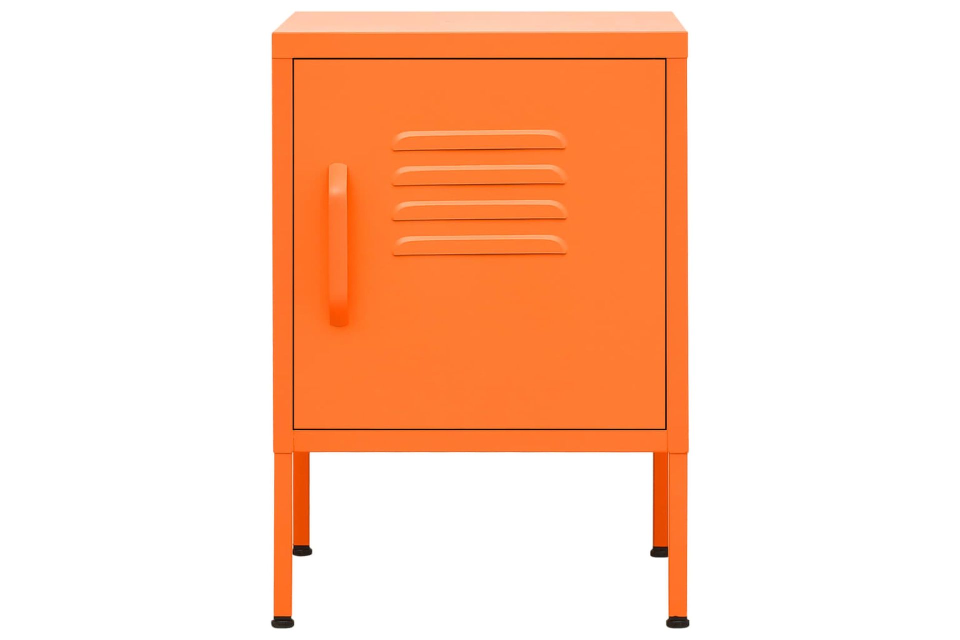 beBasic Yöpöytä oranssi 35x35x51 cm teräs - Oranssi - Huonekalut - Pöytä & ruokailuryhmä - Apupöytä & sivupöytä - Yöpöytä