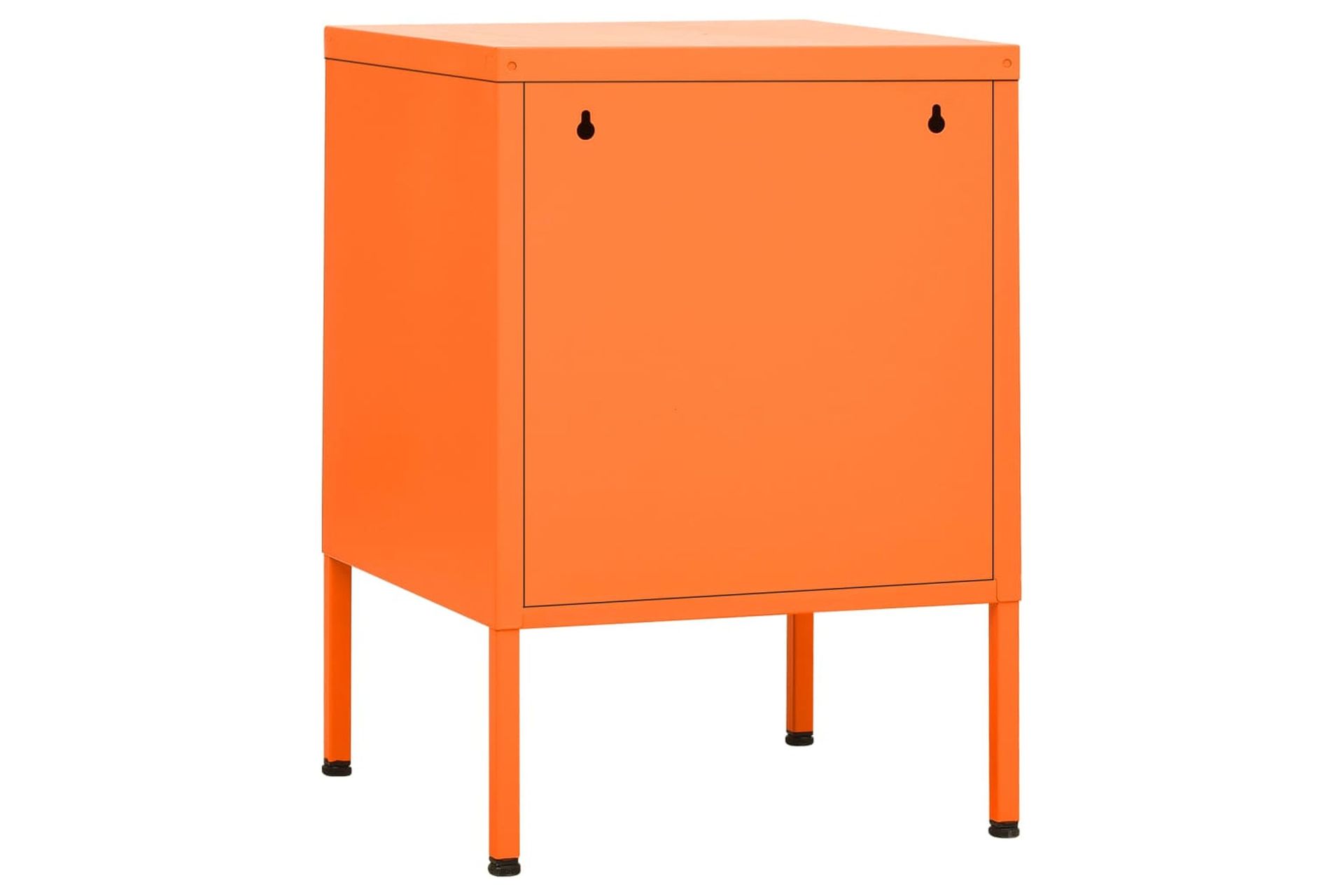 beBasic Yöpöytä oranssi 35x35x51 cm teräs - Oranssi - Huonekalut - Pöytä & ruokailuryhmä - Apupöytä & sivupöytä - Yöpöytä