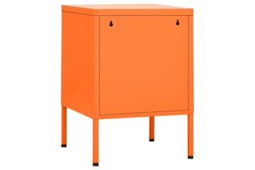 beBasic Yöpöytä oranssi 35x35x51 cm teräs - Oranssi - Huonekalut - Pöytä & ruokailuryhmä - Apupöytä & sivupöytä - Yöpöytä