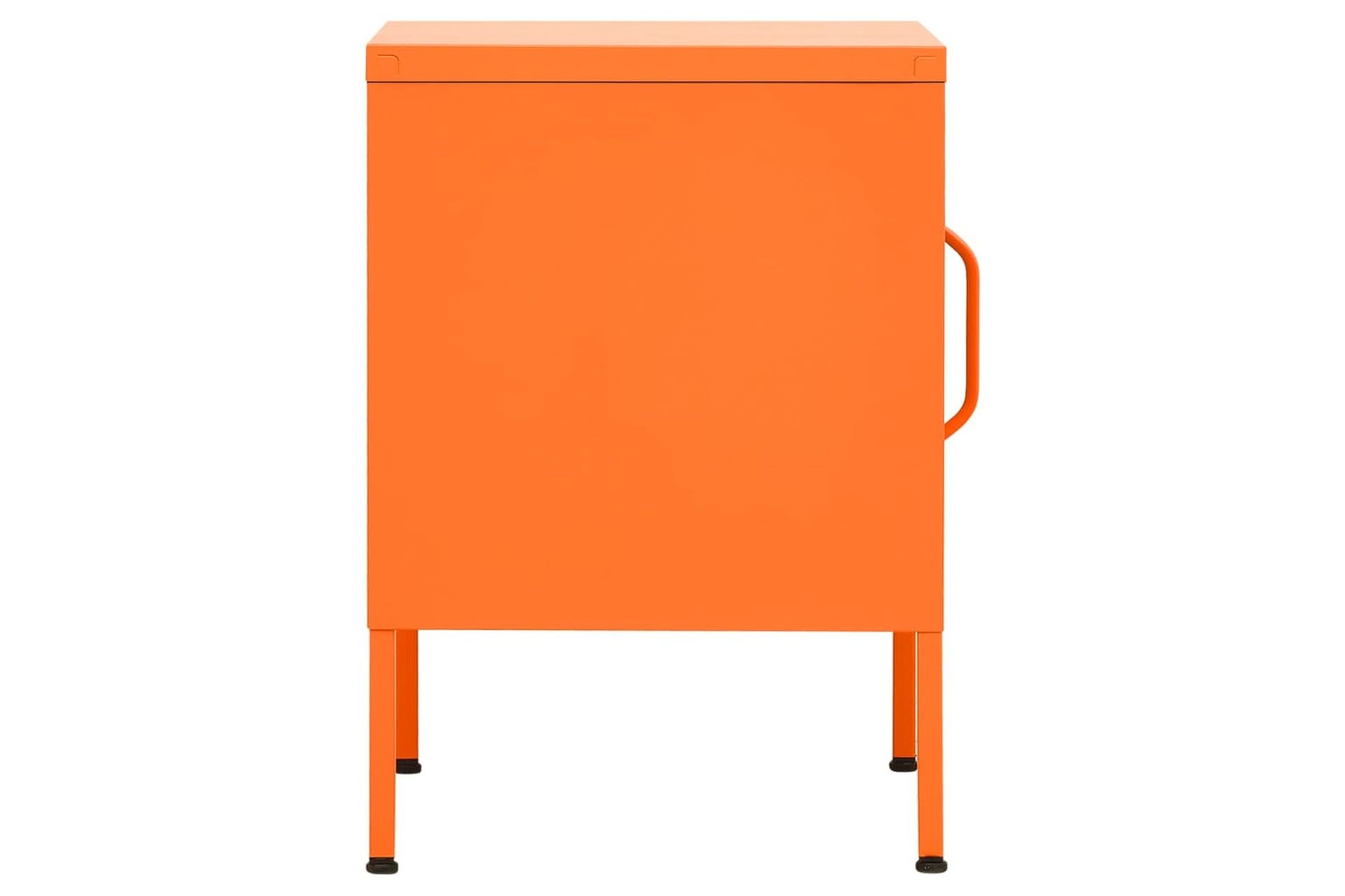 beBasic Yöpöytä oranssi 35x35x51 cm teräs - Oranssi - Huonekalut - Pöytä & ruokailuryhmä - Apupöytä & sivupöytä - Yöpöytä