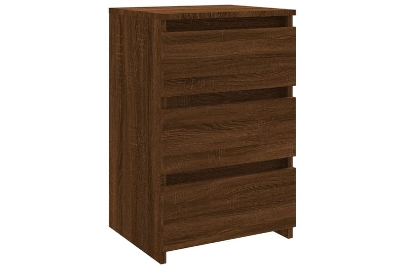 beBasic Yöpöyt�ä ruskea tammi 40x35x62,5 cm tekninen puu - Ruskea - Huonekalut - Pöytä & ruokailuryhmä - Apupöytä & sivupöytä - Yöpöytä