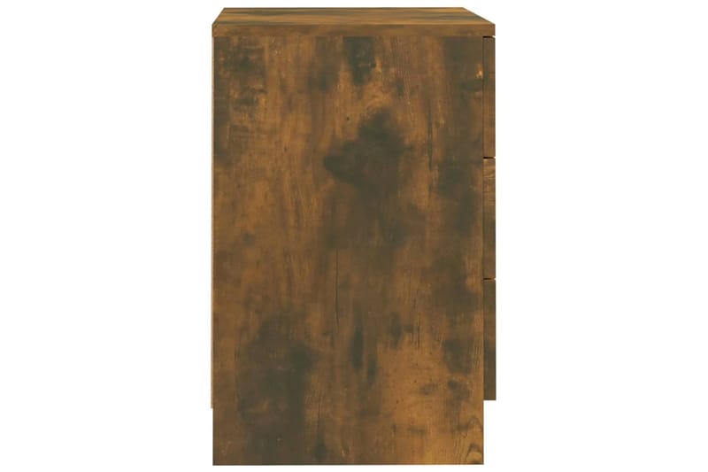 beBasic Yöpöytä savutammi 38x35x56 cm tekninen puu - Ruskea - Huonekalut - Pöytä & ruokailuryhmä - Apupöytä & sivupöytä - Yöpöytä