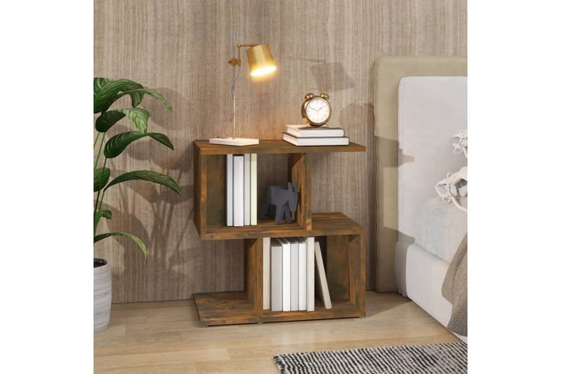 beBasic Yöpöytä savutammi 50x30x51,5 cm tekninen puu - Ruskea - Huonekalut - Pöytä & ruokailuryhmä - Apupöytä & sivupöytä - Yöpöytä