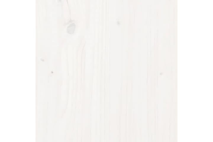 beBasic Yöpöytä valkoinen 40x35x61,5 cm täysi mänty - Valkoinen - Yöpöytä