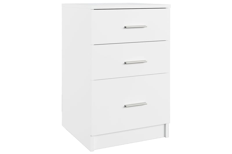 beBasic Yöpöyt�ä valkoinen 40x40x63 cm tekninen puu - Valkoinen - Huonekalut - Pöytä & ruokailuryhmä - Apupöytä & sivupöytä - Yöpöytä